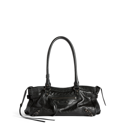 Balenciaga Womens Le City Bag East-west in Black