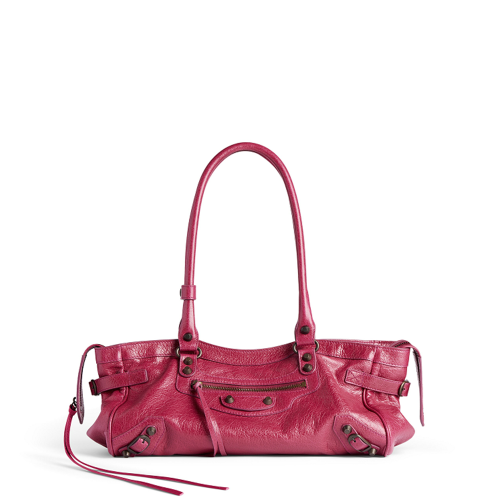 Balenciaga Womens Le City Bag East-west in Framboise