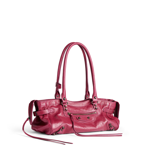 Balenciaga Womens Le City Bag East-west in Framboise