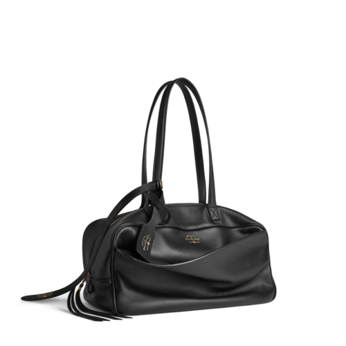 Balenciaga Womens Carrie Bowling Bag Medium in Black