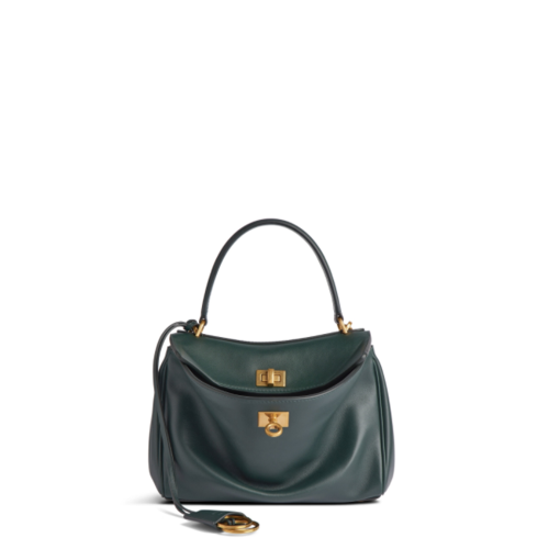 Balenciaga Womens Rodeo Handbag Mini in Pine Green