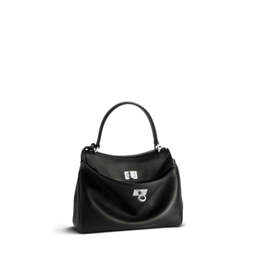 Balenciaga Womens Rodeo Handbag Mini in Black