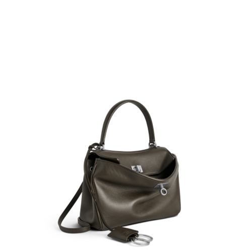 Balenciaga Womens Rodeo Handbag Mini in Khaki