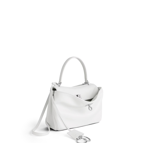 Balenciaga Womens Rodeo Handbag Mini in Optic White