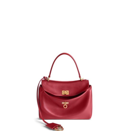 Balenciaga Womens Rodeo Handbag Mini in Red