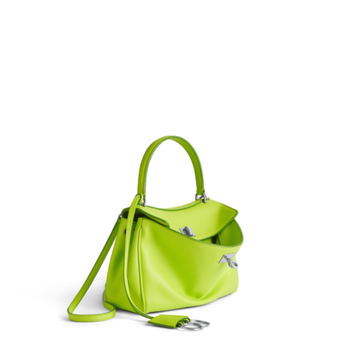 Balenciaga Womens Rodeo Handbag Mini in Granny Green