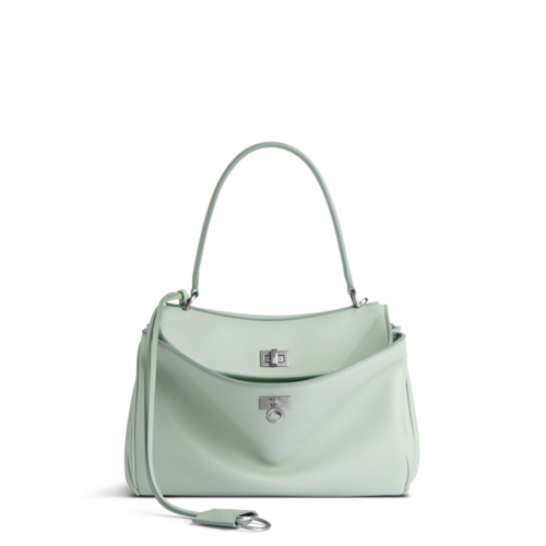 Balenciaga Womens Rodeo Handbag Small in Mineral Green