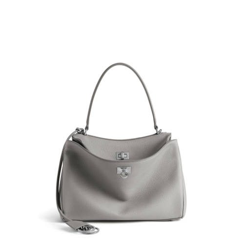 Balenciaga Womens Rodeo Handbag Small in Cloud Grey