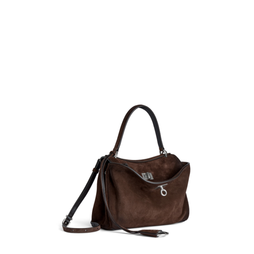 Balenciaga Womens Rodeo Handbag Mini in Espresso