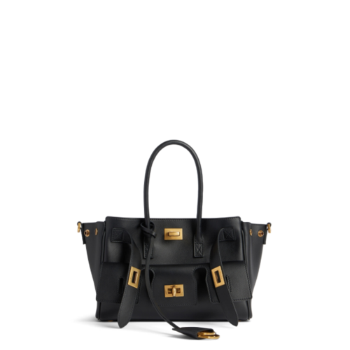 Balenciaga Womens Bel Air Carry All Bag Mini in Black
