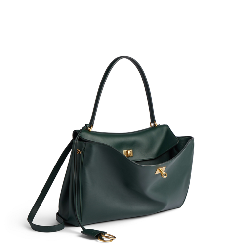 Balenciaga Womens Rodeo Handbag Medium in Pine Green
