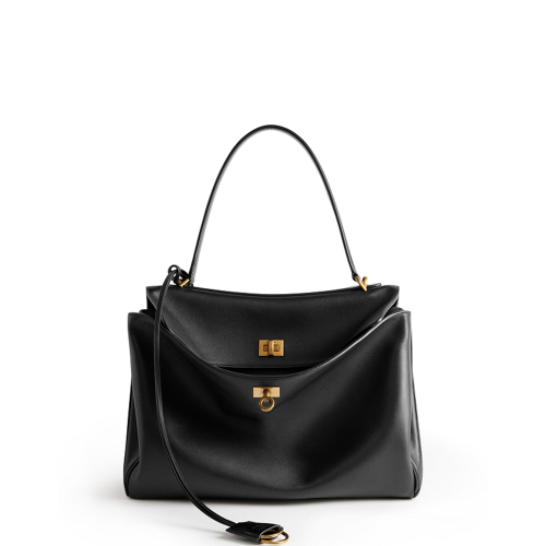 Balenciaga Womens Rodeo Handbag Medium in Black