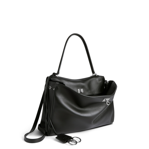 Balenciaga Womens Rodeo Handbag Medium in Black