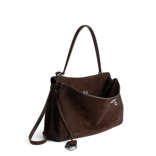 Balenciaga Rodeo Handbag Large in Light Espresso