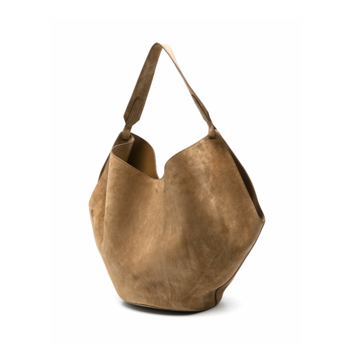 Khaite Lotus Suede Medium Tote Bag