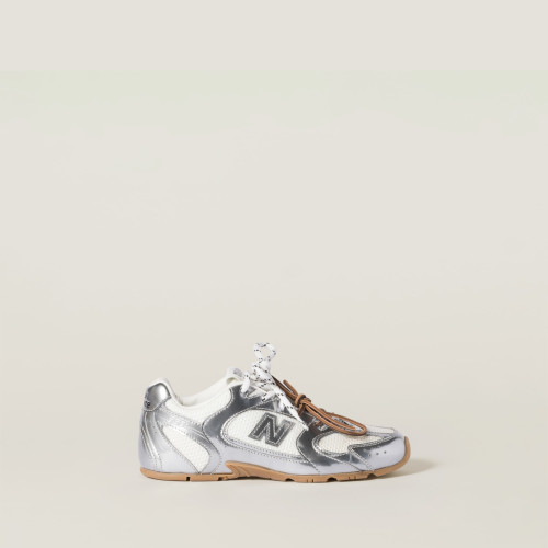 Miu Miu New Balance X Miu Miu 530 SL metallic leather and mesh sneakers