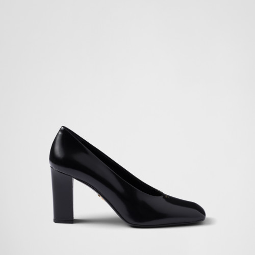Prada Brushed leather pumps