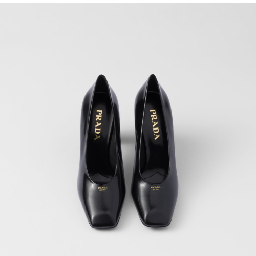 Prada Brushed leather pumps