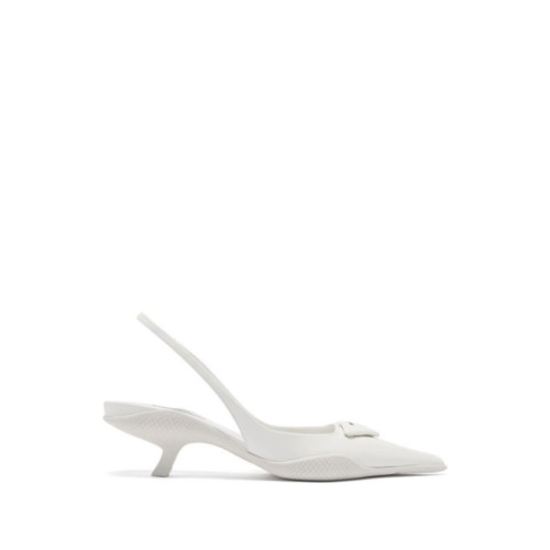 Prada Brushed Leather Slingback Pumps
