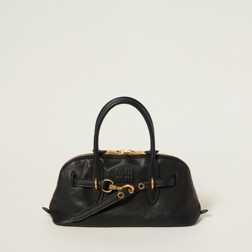 Miu Miu Aventure nappa leather top-handle bag