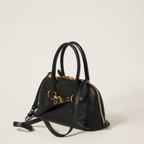 Miu Miu Aventure nappa leather top-handle bag