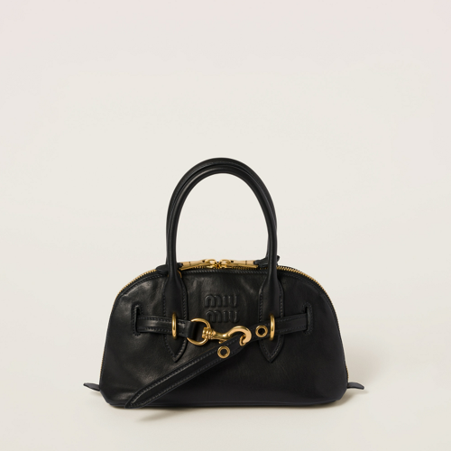 Miu Miu Aventure nappa leather top-handle bag