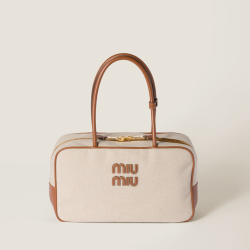 Miu Miu Beau canvas and leather bag