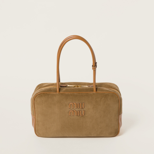 Miu Miu Beau corduroy top-handle bag