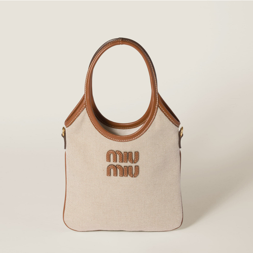 Miu Miu IVY canvas and leather bag