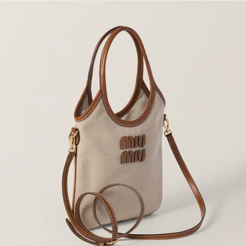 Miu Miu IVY canvas and leather bag