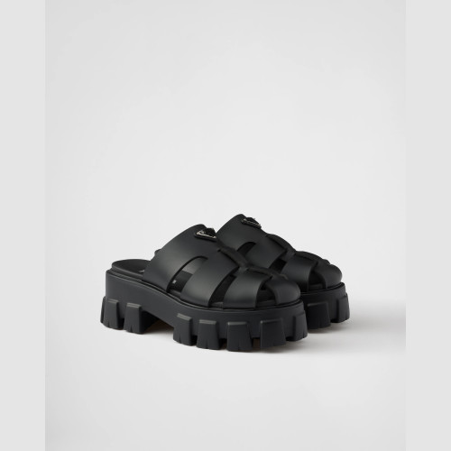 Prada Monolith rubber mules