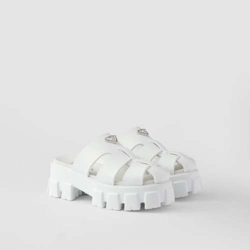 Prada Monolith rubber mules