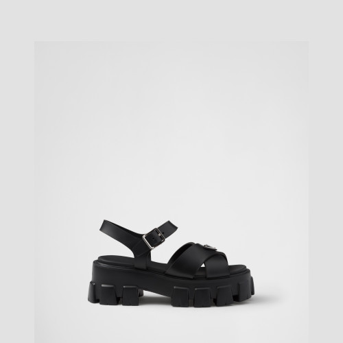 Prada Monolith rubber sandals