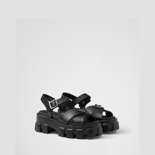 Prada Monolith rubber sandals