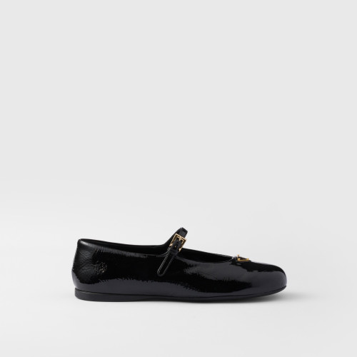 Prada Naplak Patent Leather Ballerinas