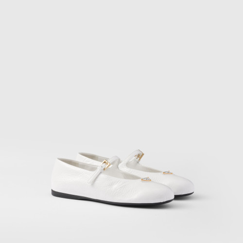Prada Naplak Patent Leather Ballerinas