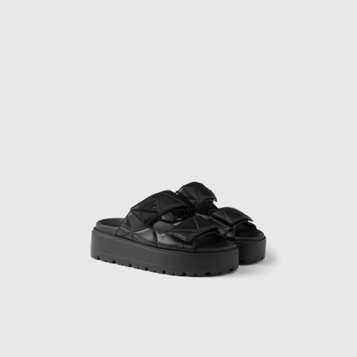 Prada Padded nappa leather slides