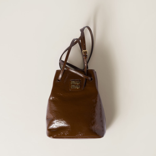 Miu Miu Naplak patent leather pouch