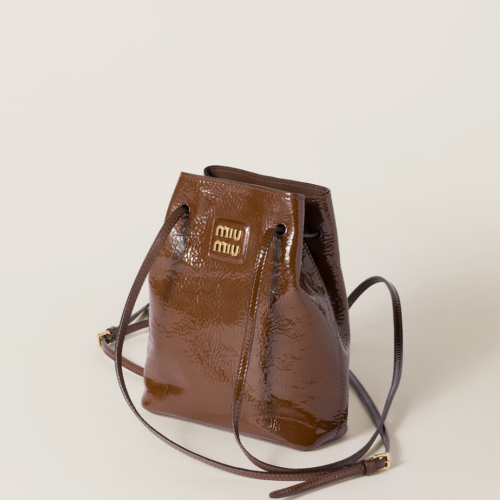 Miu Miu Naplak patent leather pouch