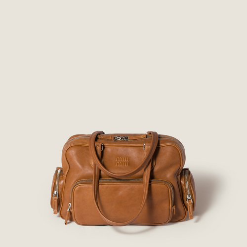 Miu Miu Pocket nappa leather top-handle bag