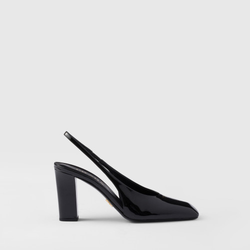 Prada Patent Leather Slingback Pumps