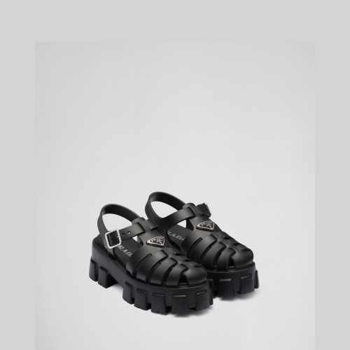 Prada Rubber Monolith sandals