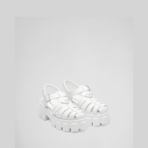 Prada Rubber Monolith sandals