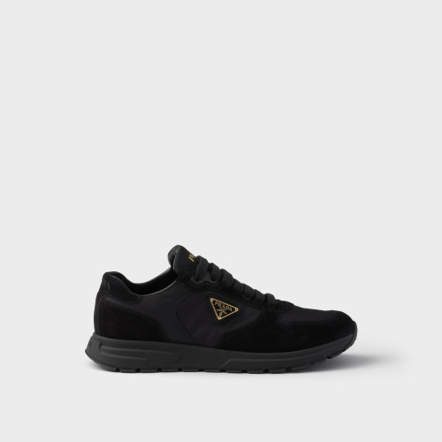 PRADA Prax 2.0 Re-Nylon and suede sneakers