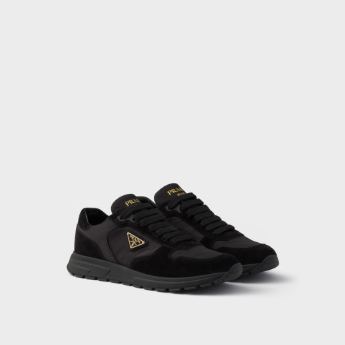 PRADA Prax 2.0 Re-Nylon and suede sneakers