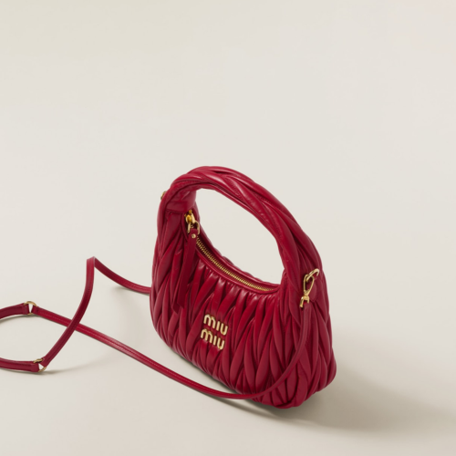 Miu Miu Wander matelass nappa leather hobo bag