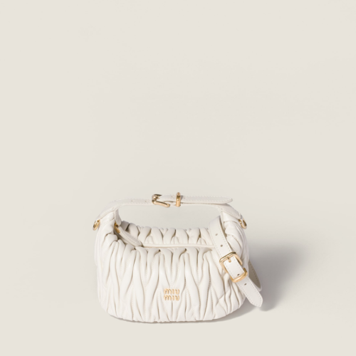 Miu Miu Matelass nappa leather pouch