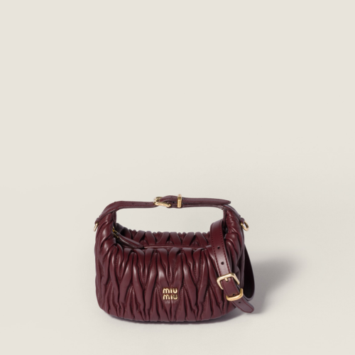 Miu Miu Matelass nappa leather pouch