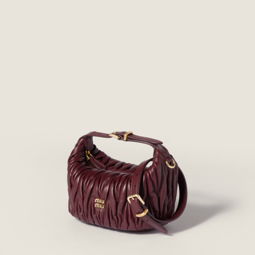 Miu Miu Matelass nappa leather pouch