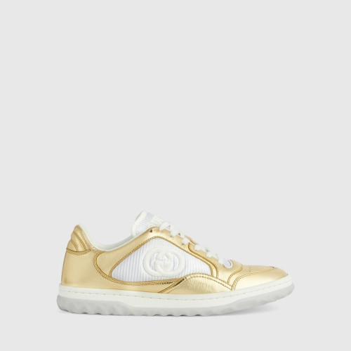 Gucci MAC80 Sneakers in Metallic gold leather